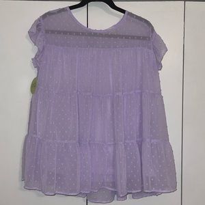 Lavender Tiered Top NWT